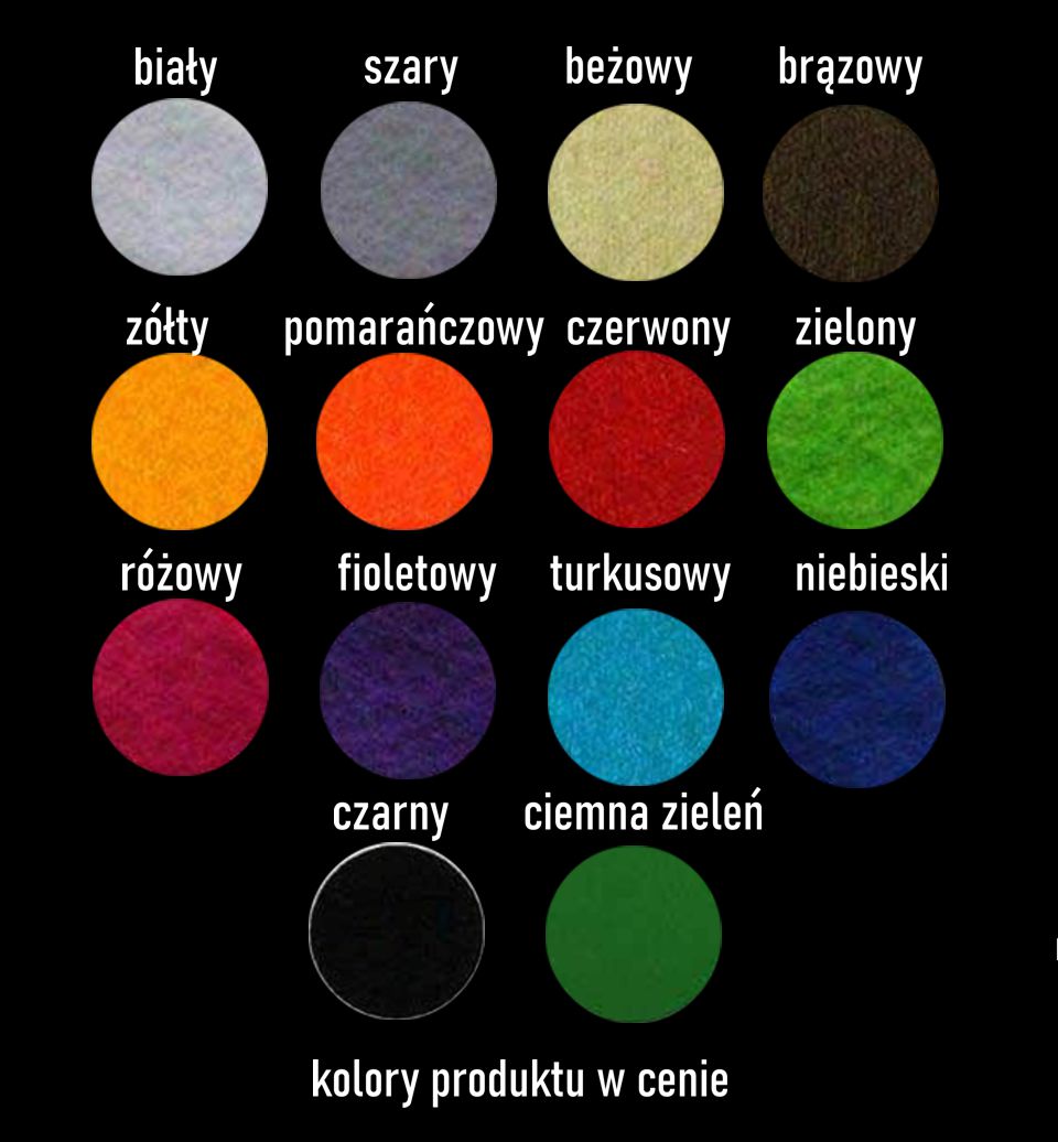 Filcowe kolorowe zwierzątko ROZMIAR M - wys 30 cm - obrazek 7