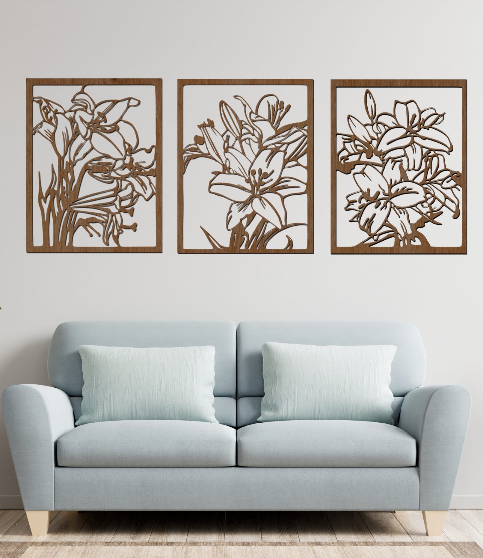 Drewniany napis na ścianę, średnica 40 cm - obrazek 5