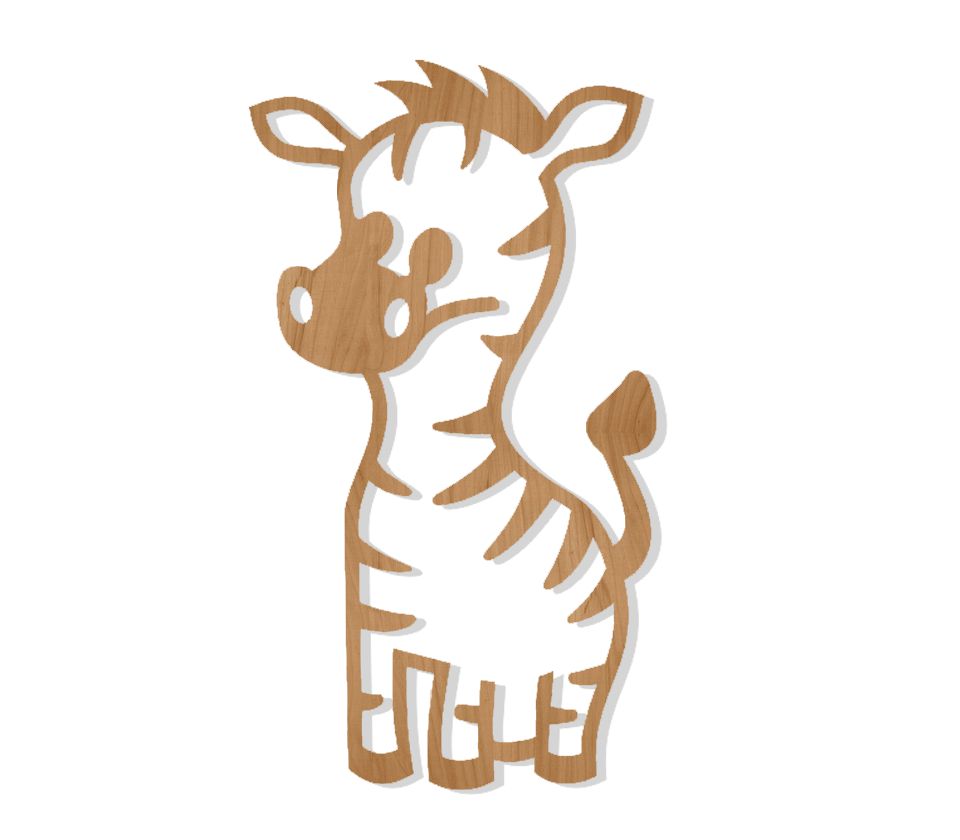 Drewniane zwierzątko ZEBRA