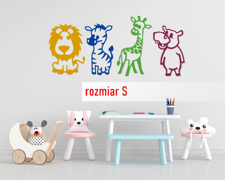 Filcowe kolorowe zwierzątko ROZMIAR S - wys 20 cm