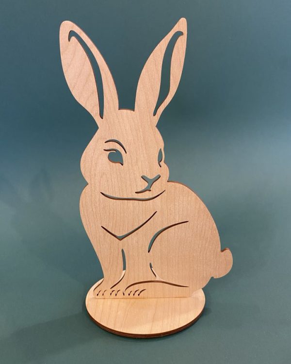 Wielkanocny zając wzór 2 wys 30 cm