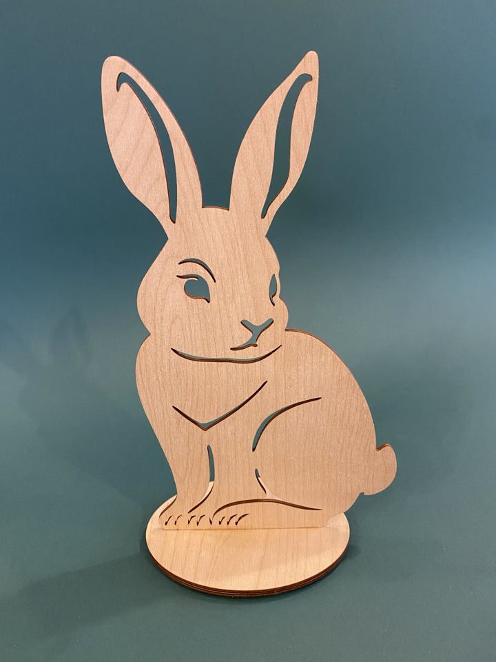 Wielkanocny zając wzór 2 wys 30 cm