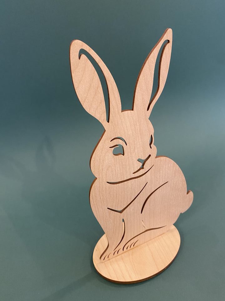 Wielkanocny zając wzór 2 wys 30 cm - obrazek 2
