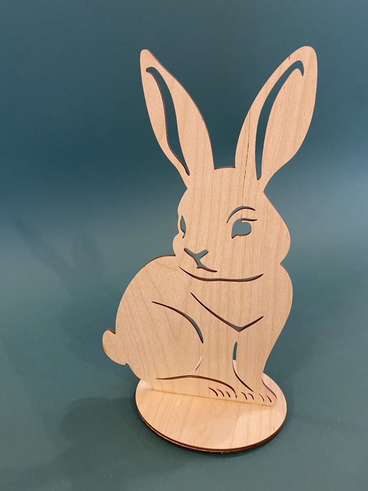Wielkanocny zając wzór 2 wys 30 cm - obrazek 3